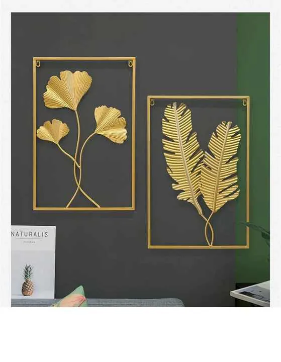 معدن الذهب الجدار الفن المستطيل - Metal Gold Wall Art Rectangle Living Room