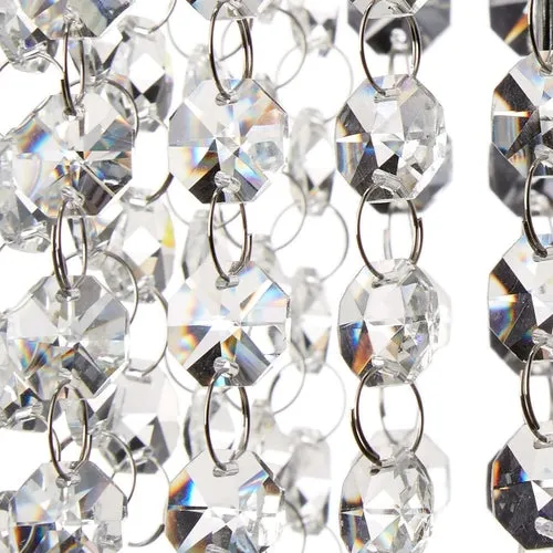 1-light Crystal Chrome Chandelier