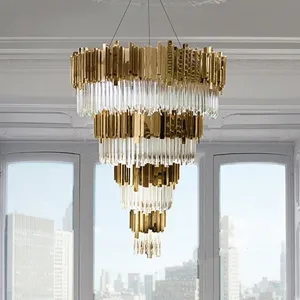 1510015-48" - 4 layer brubeck Crystal Chandeleir