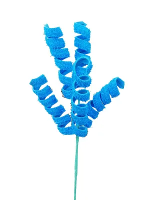 16" Frizzy Curly Pick: Blue