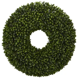 24" Boxwood Artificial Wreath