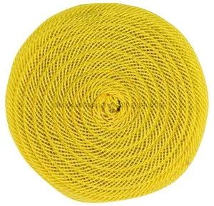 6.75"Dia Jute Flex Tubing Flower Center Yellow FJ518229