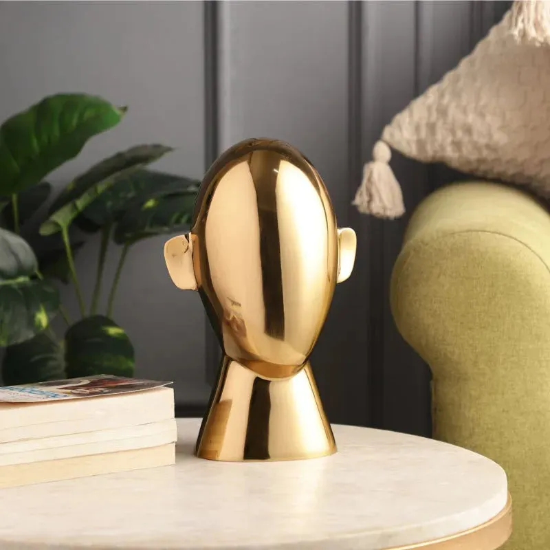 Abstract Decorative Head Sculpture | 7 x 6 x 11 inches