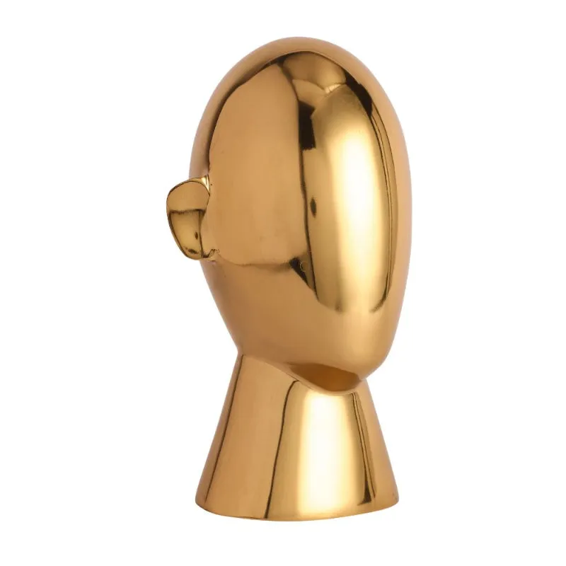 Abstract Decorative Head Sculpture | 7 x 6 x 11 inches