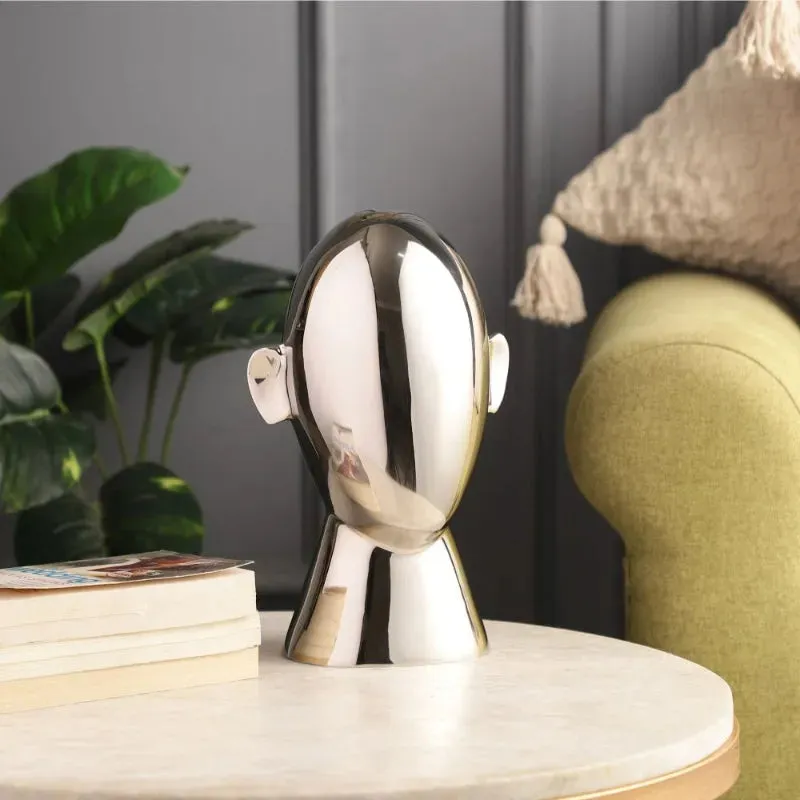 Abstract Decorative Head Sculpture | 7 x 6 x 11 inches