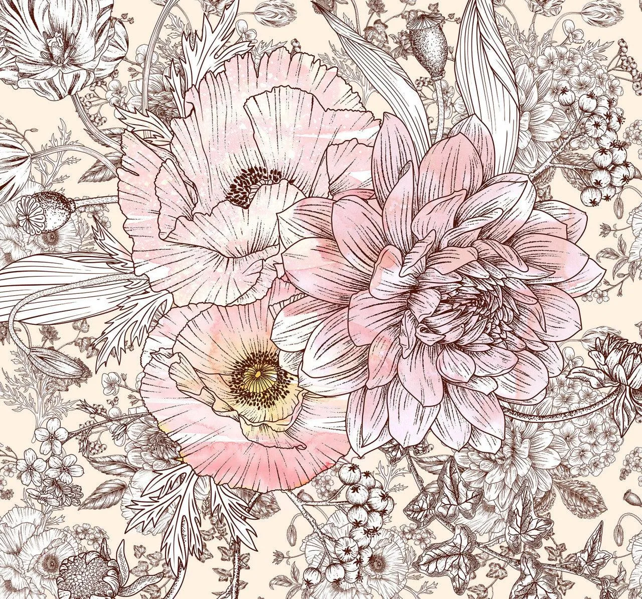Allegra Mural Wallpaper