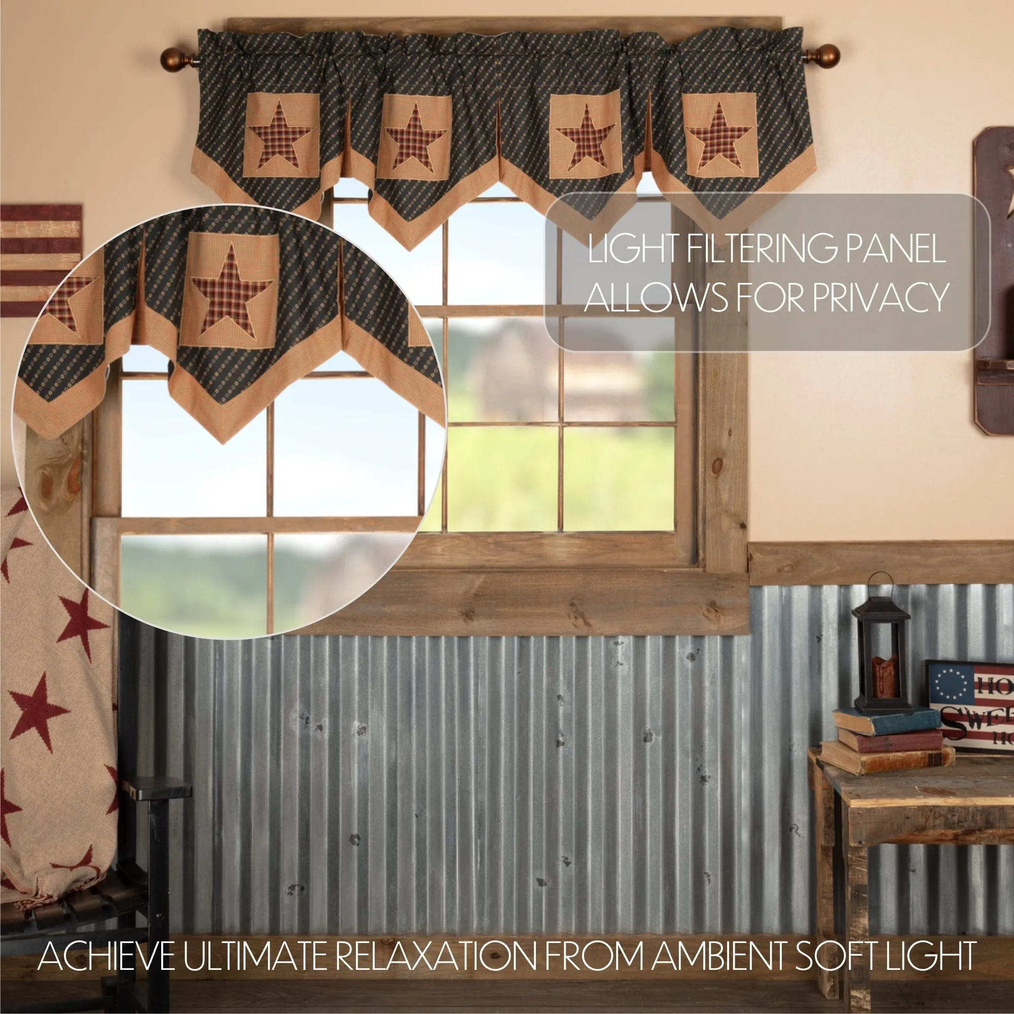 American Dream 72" Star Valance
