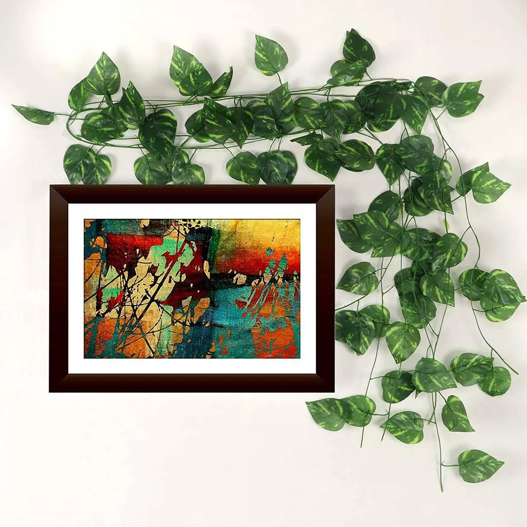 Artificial Garland Money Plant Leaf Creeper For Home Decoration, Wall Hanging, Special Occasion Decoration, Party Decoration, Office Decoration (Pack of 5 String) (6 Feet Each).