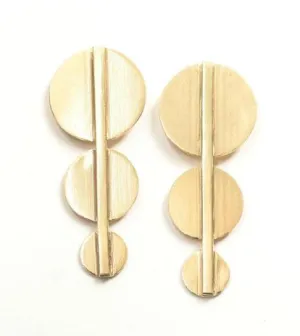 Bar and Circle Earring
