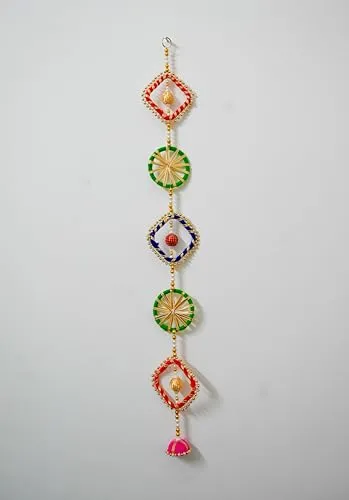 Beautiful Handcrafted Hanging Latkan for Diwali Decorations, Poojaghar, Festivals, House Warming, Wedding, Parties and inaugurations (Size: 30 Inch)