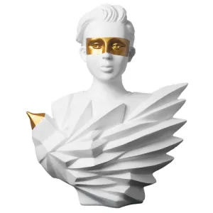 Bird Man Bust Statue