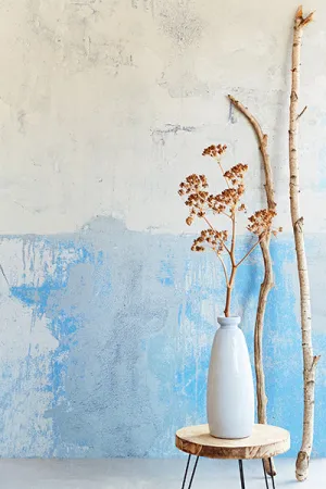 Blue Grey Weathered Wall Mural by Eijffinger for Brewster Home Fashions