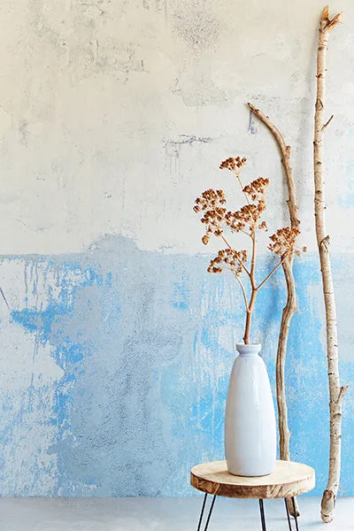 Blue Grey Weathered Wall Mural by Eijffinger for Brewster Home Fashions