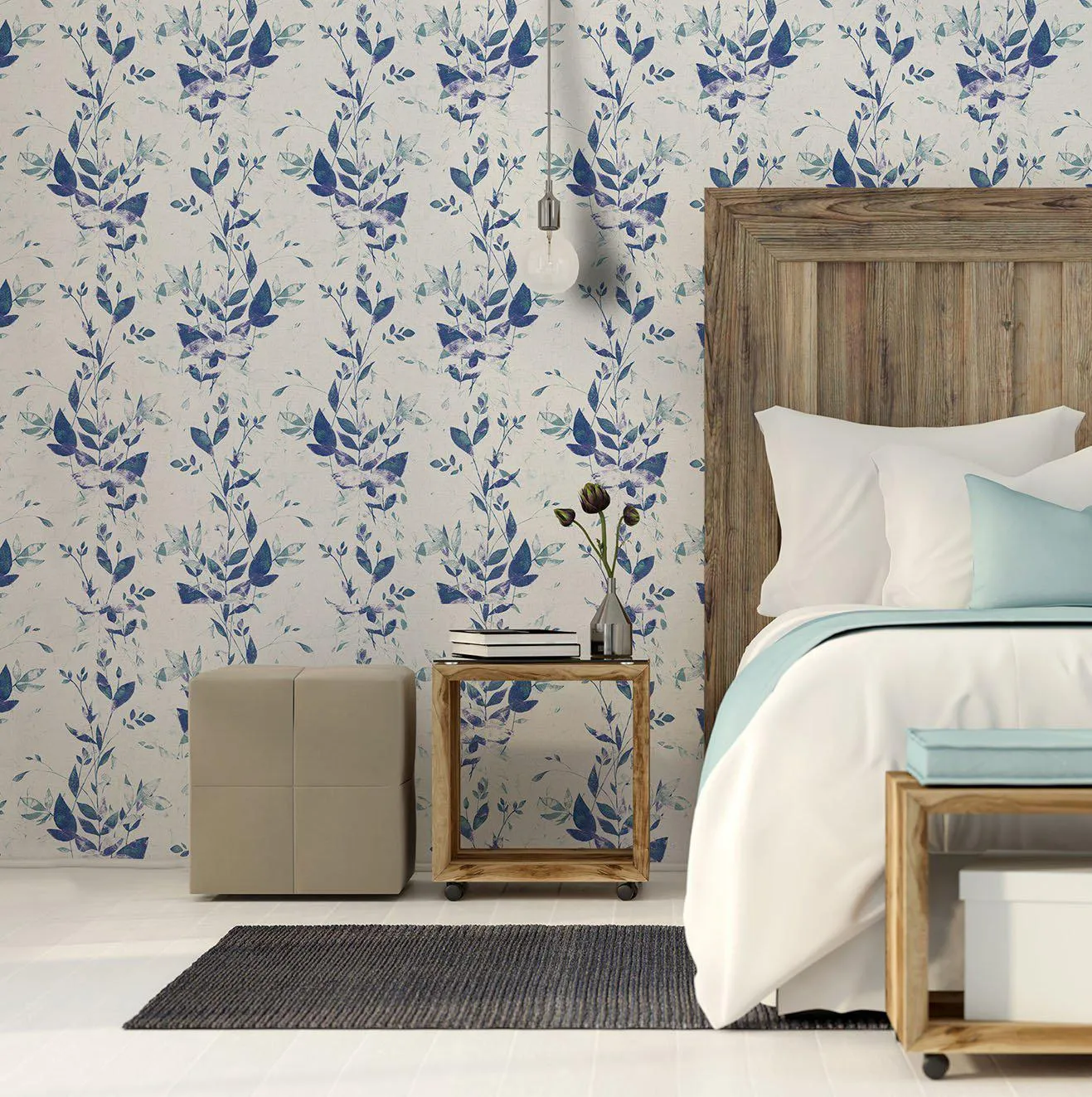 Blue Taranto Mural Wallpaper