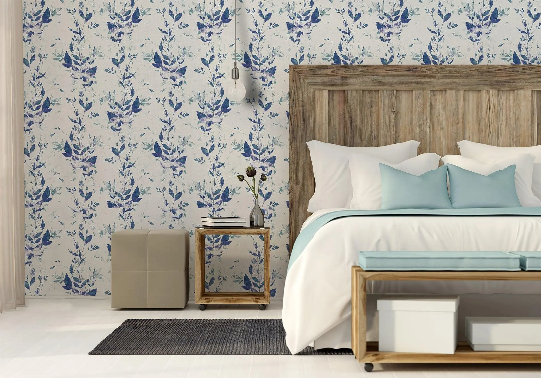Blue Taranto Mural Wallpaper