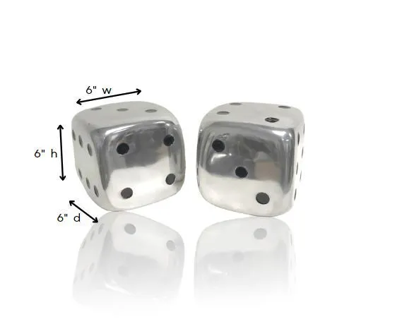 Buffed Decorative Dice Set of  By Homeroots