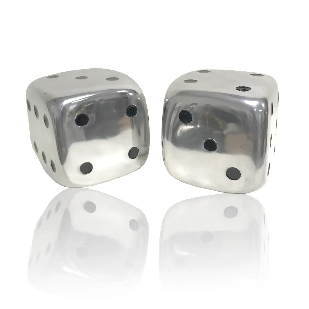 Buffed Decorative Dice Set of  By Homeroots