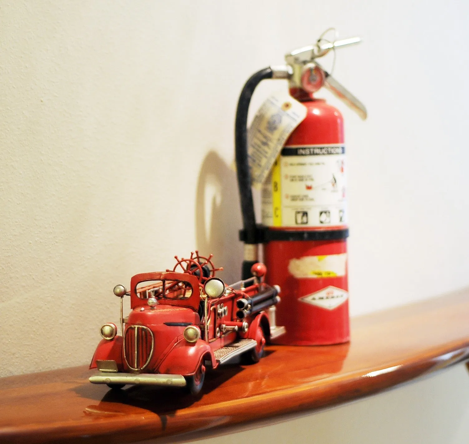 c1938 Ford Red Fire Engine Sculpture By Homeroots