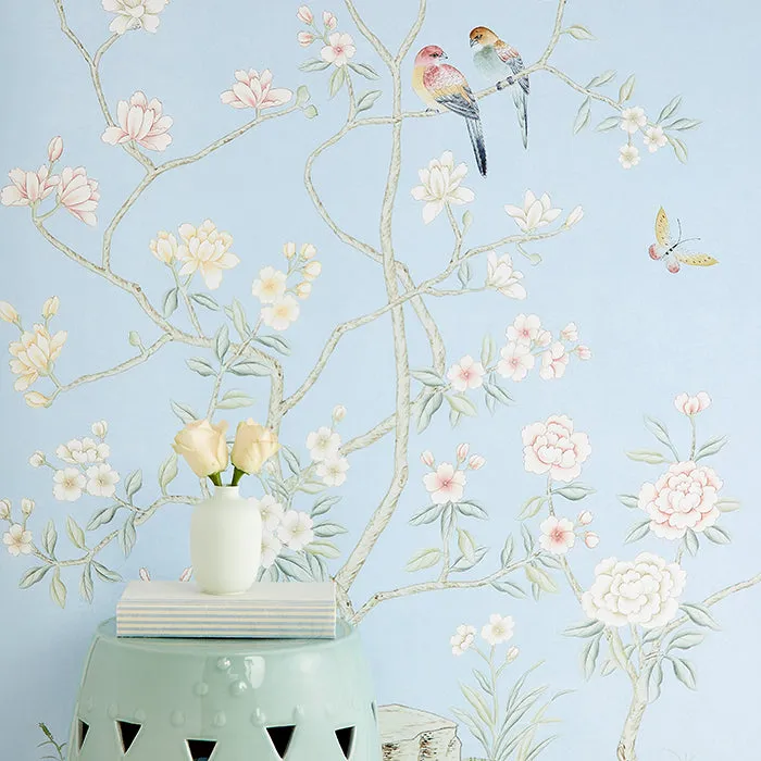 Colchester in Soft Blue Mural