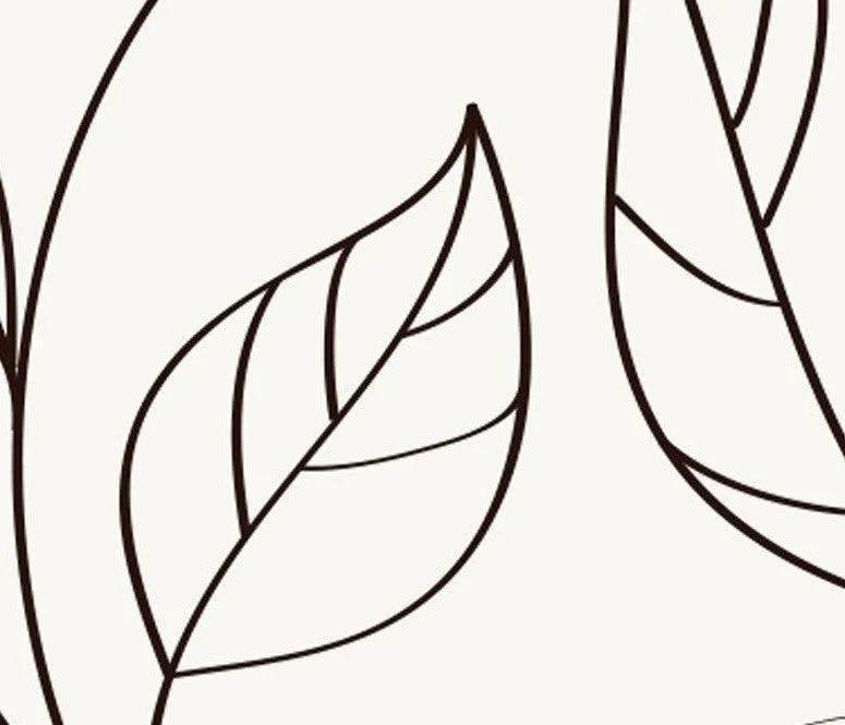 Dainty Leaves Mural Wallpaper