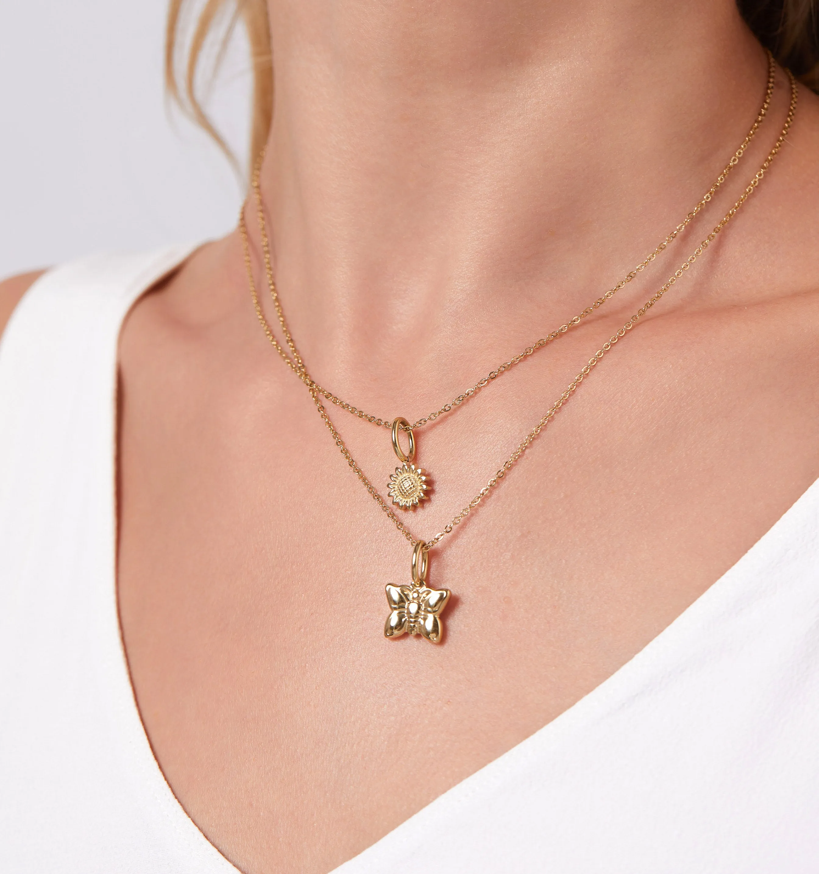 Dainty Sunflower Necklace