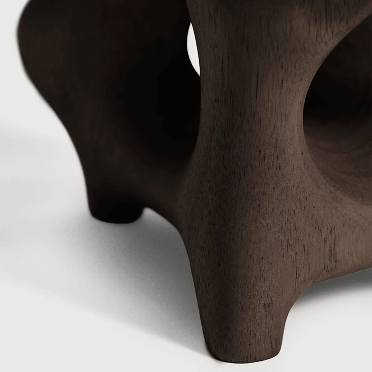 Dark Brown Mahogany Organic Sculpture