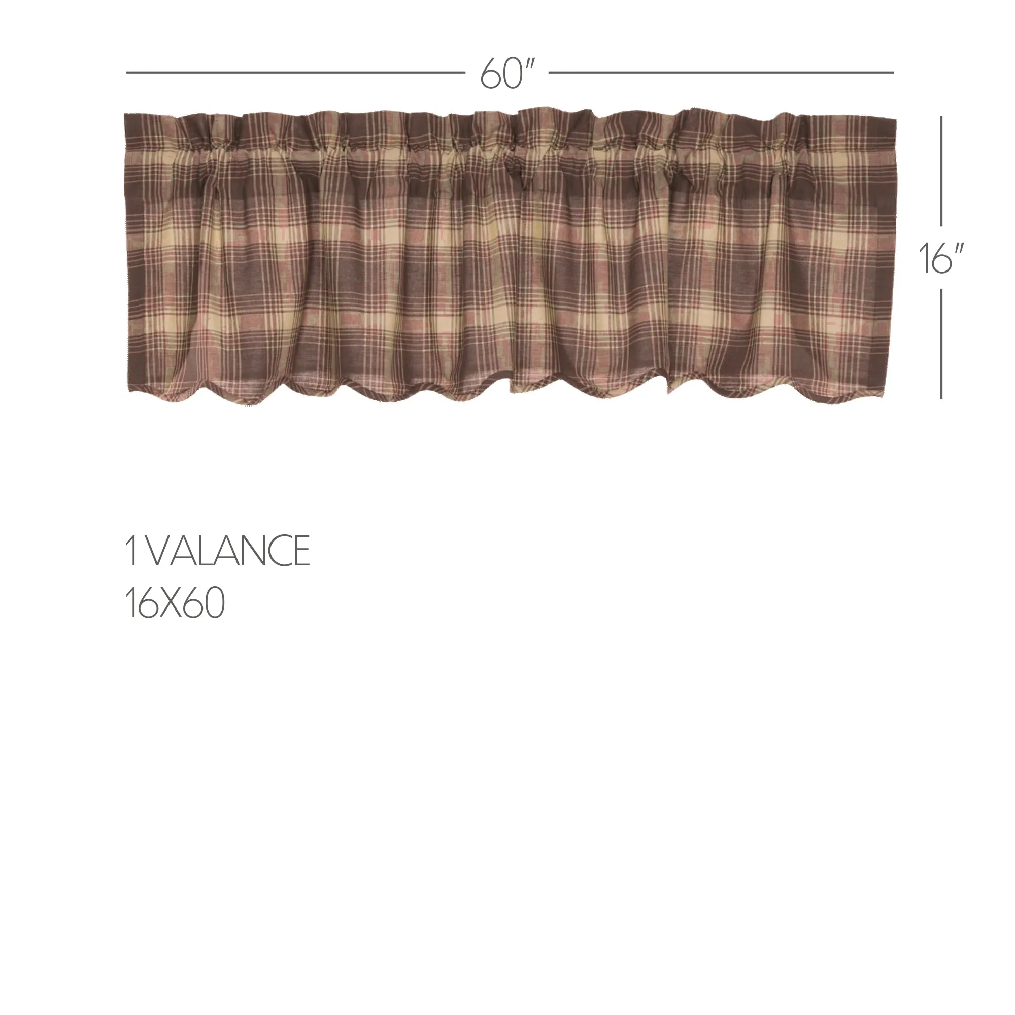 Dawson Star Scalloped Valance 16x60