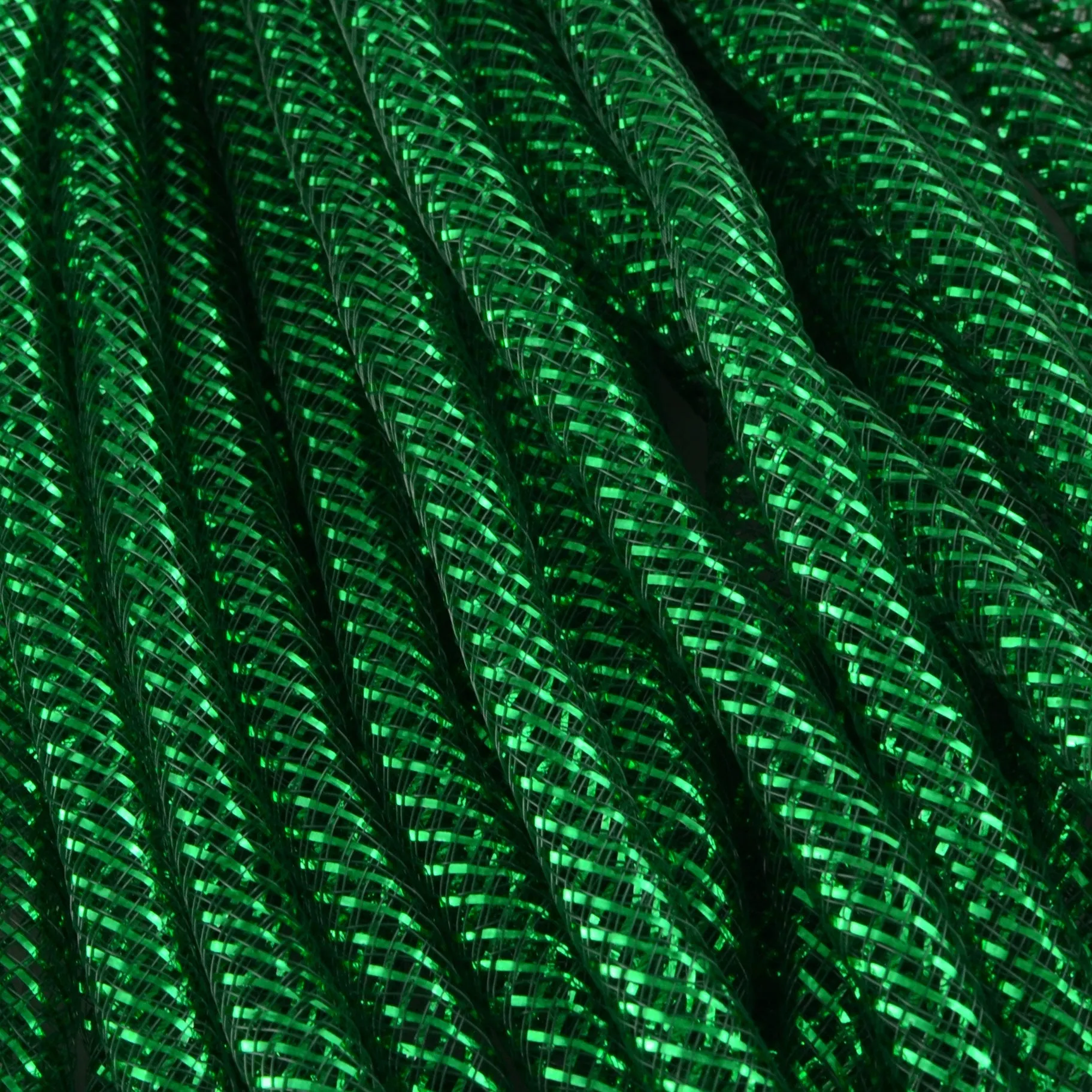 Deco Flex Tubing Ribbon: Metallic Green (30 Yards)