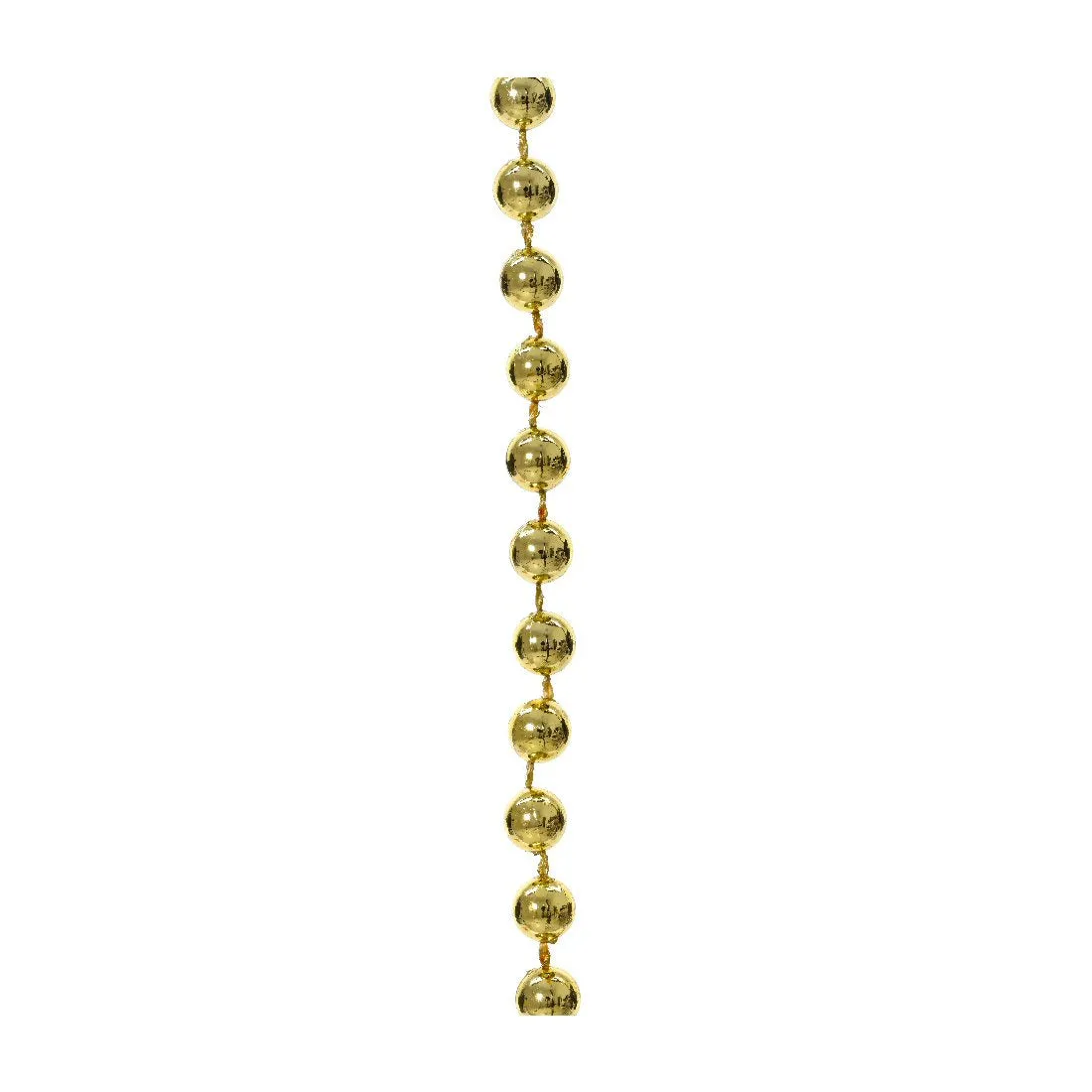 Decoris 10m Gold Plastic Bead Christmas Garland
