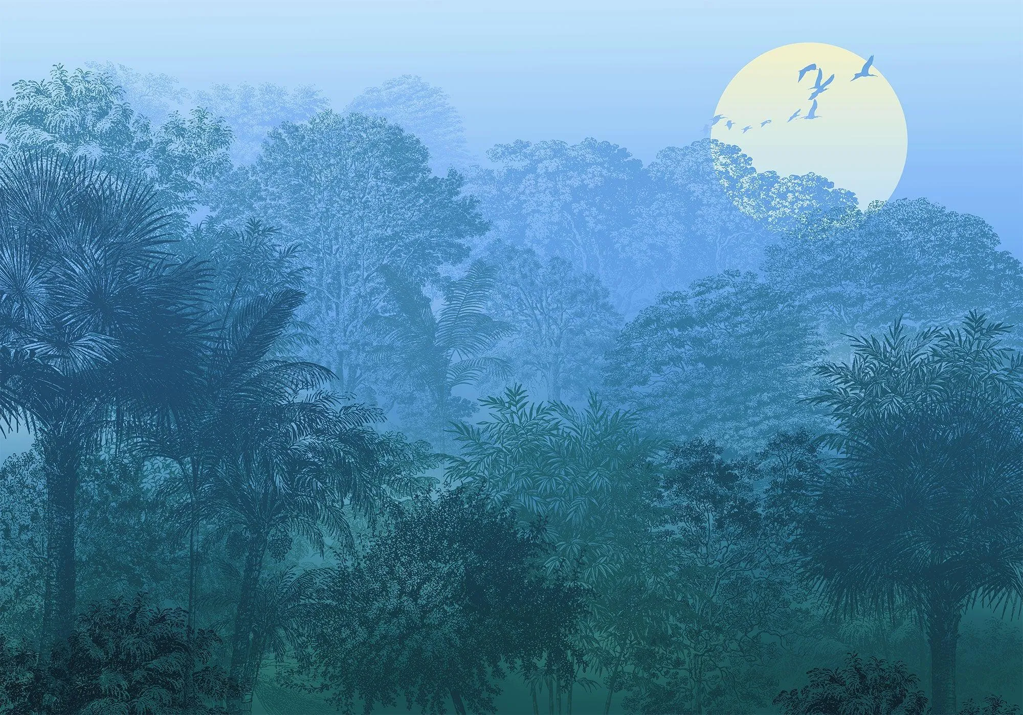 Deep in the Jungle Mural Wallpaper