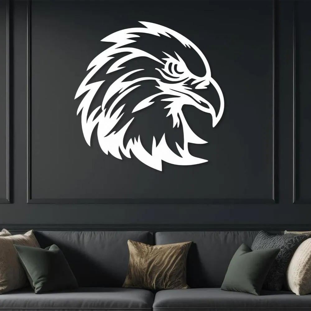 Eagle Head Metal Wall Decor