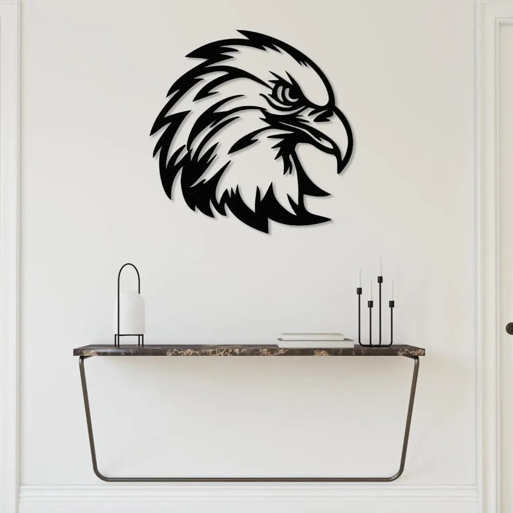 Eagle Head Metal Wall Decor