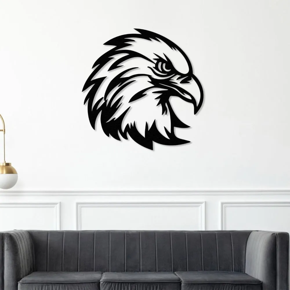 Eagle Head Metal Wall Decor
