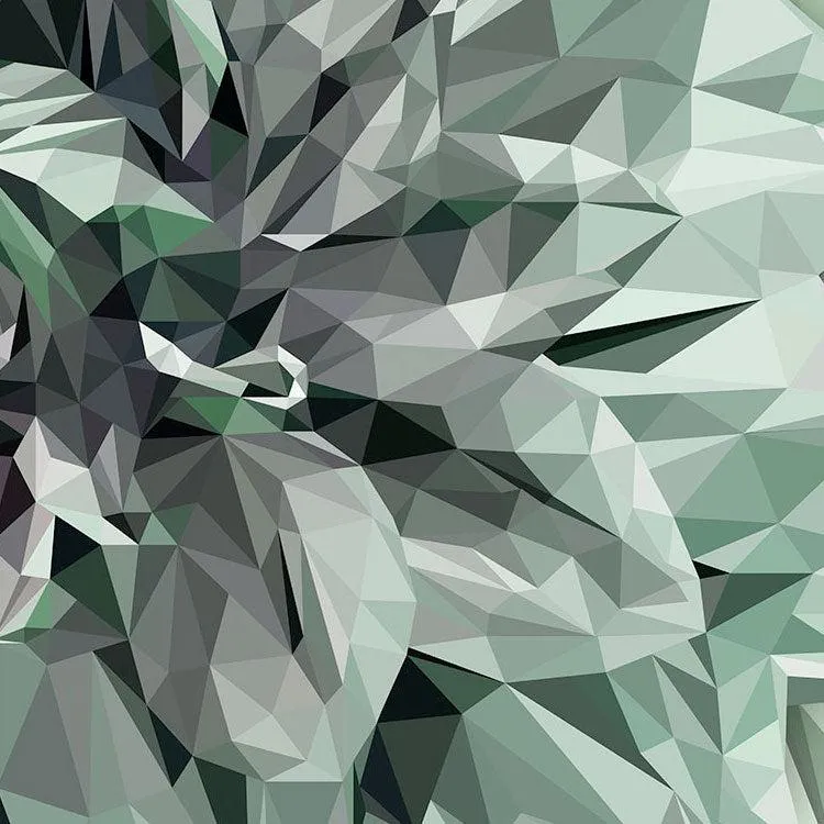 Emerald Flowers Mural Wallpaper