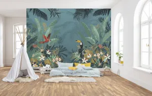 Enchanted Jungle Mural Wallpaper