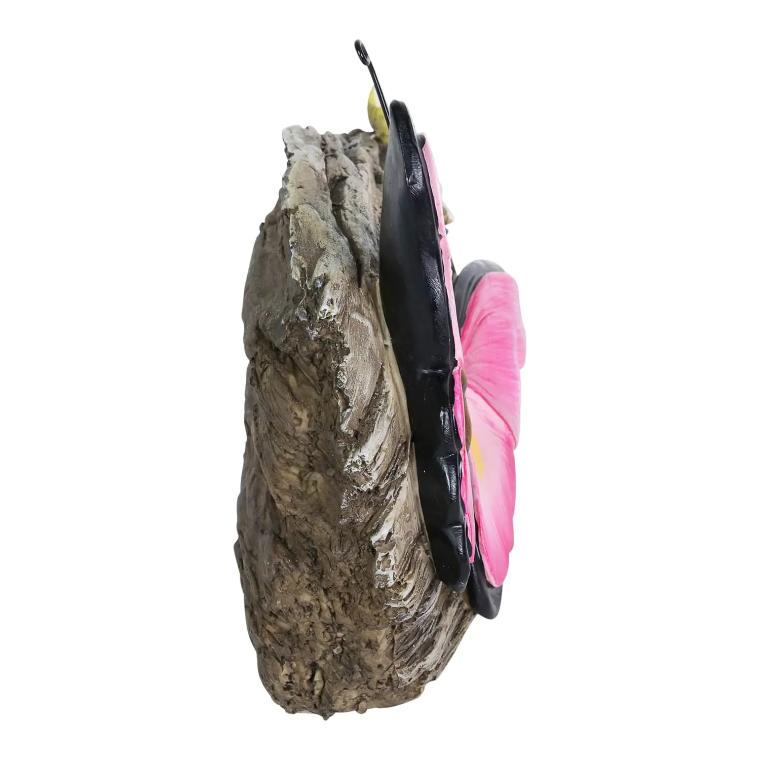 Faith Pink Butterfly Hand Painted Garden Statuary, 11 by 8 Inch