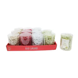 Festive Magic Assorted Colour Beaded Garland | 10m