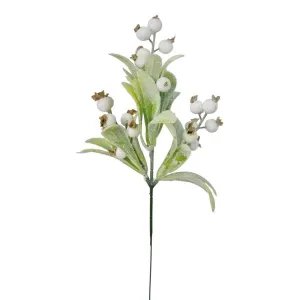 Festive Magic Snowy Mistletoe Pick | 23cm