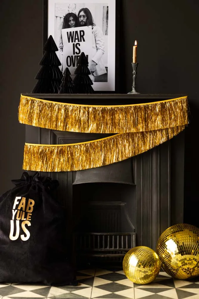 Gold Tinsel Garland