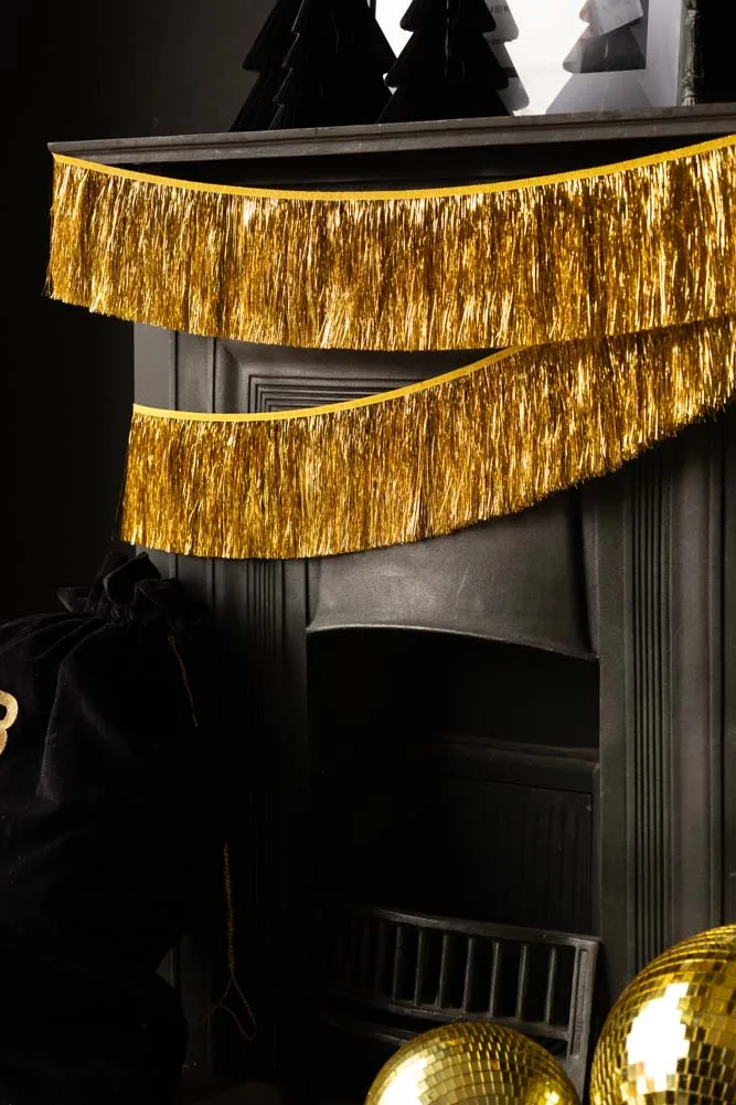 Gold Tinsel Garland