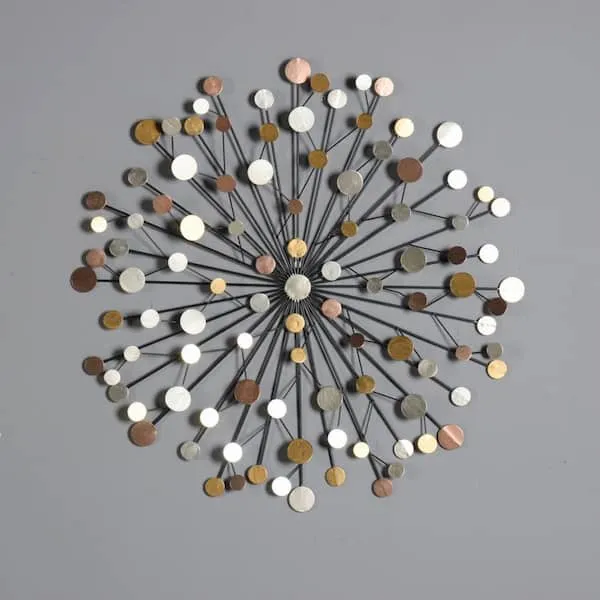 Handmade Iron Sunburst Wall Decor