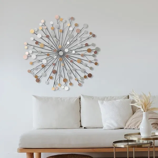 Handmade Iron Sunburst Wall Decor