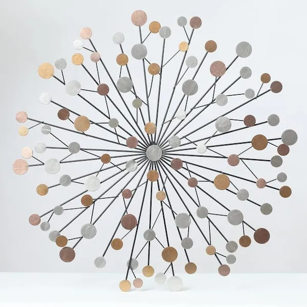 Handmade Iron Sunburst Wall Decor