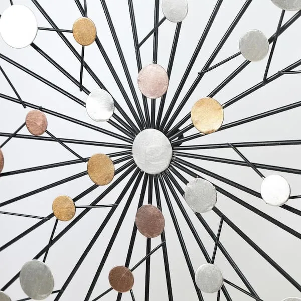 Handmade Iron Sunburst Wall Decor