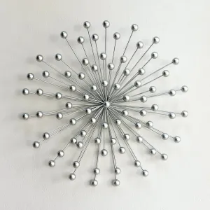 Hoshi Silver Metal Wall Art