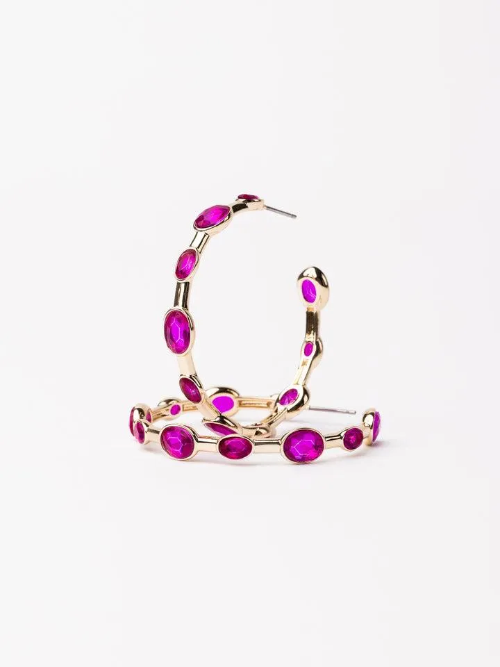 Hot Pink Allie Hoop