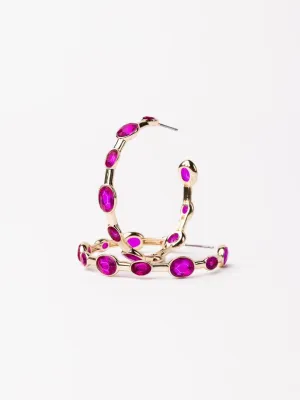 Hot Pink Allie Hoop