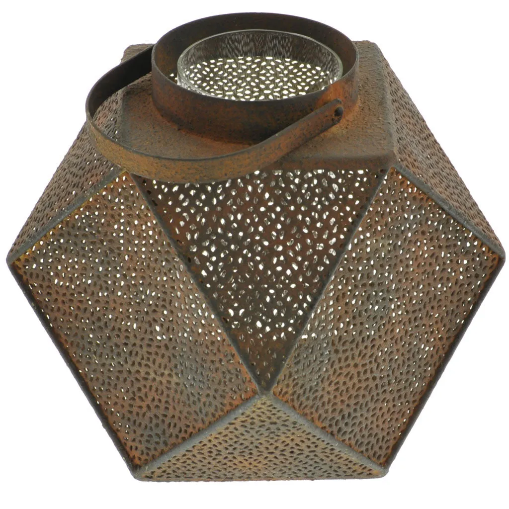 Icosahedron Metal Lantern