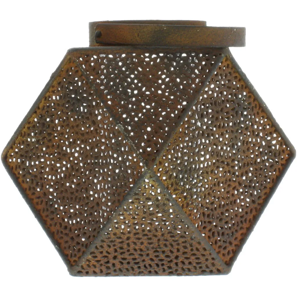 Icosahedron Metal Lantern