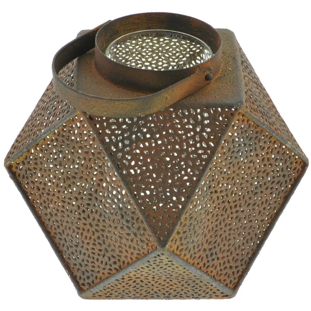Icosahedron Metal Lantern